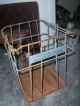 Old Metal Carnation Farms Milk Crate - Heavy Milk Crate W/ Handles Primitives photo 3