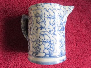 Great Old Antique Stoneware Pitcher photo