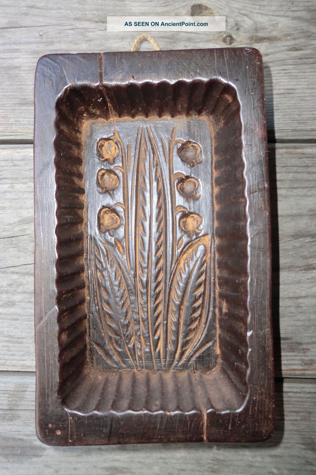 Antique Wax Butter Mold Lilly Of The Valley So