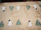Primitive Hand Painted Table Runner Snowmen And Evergreens Holidays And More Primitives photo 1