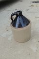 Antique 2 Gallon Pottery Crock Jug Crown 2 Dark Brown Cobalt Blue Primitives photo 1