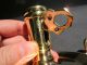 Repro Antique Primitive Brass Push Up Adjustable Chamberstick Candle Light Primitives photo 4