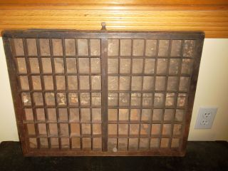 Antique Printers Tray Lettermans Tray Antique Shadow Box Antique Tray Drawer photo