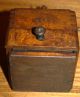 Antique Country Primitive Wooden Coffee Mill,  Vintage 