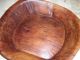 Antique Primitive Hand Hewn/carved Wood Dough Bowl Solid Heavy Wood Primitives photo 3