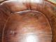 Antique Primitive Hand Hewn/carved Wood Dough Bowl Solid Heavy Wood Primitives photo 4