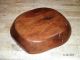 Antique Primitive Hand Hewn/carved Wood Dough Bowl Solid Heavy Wood Primitives photo 8