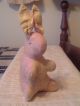 Sweet Old Vintage Stuffed Bunny Batting Stuffing Primitives photo 1