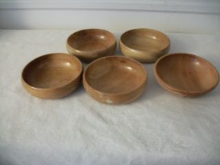 Vintage Wooden Decorative Bowls photo