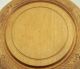 Antique Breadboard Wood Hand Carved Primitive Round Bread Board Kitchenalia 11 