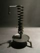 Antique Repro Wrought Iron Courting Candle Spiral Lamp Forged Primitive Light Primitives photo 2