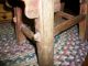 Early Wooden Stool / Mortise & Tenon Joint Primitives photo 1