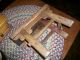 Early Wooden Stool / Mortise & Tenon Joint Primitives photo 7