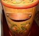 Vintage Folk Collectibles Primitive Firkin Wooden Sugar Bucket Tole Art Primitives photo 6