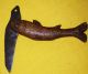 Antique Primitive Incredible Beauty Wood Carved Fish. . .  Knife. . .  Patina / Or Primitives photo 9