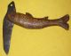 Antique Primitive Incredible Beauty Wood Carved Fish. . .  Knife. . .  Patina / Or Primitives photo 10
