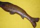 Antique Primitive Incredible Beauty Wood Carved Fish. . .  Knife. . .  Patina / Or Primitives photo 5