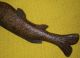 Antique Primitive Incredible Beauty Wood Carved Fish. . .  Knife. . .  Patina / Or Primitives photo 7