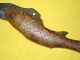 Antique Primitive Incredible Beauty Wood Carved Fish. . .  Knife. . .  Patina / Or Primitives photo 8