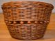 Old Wood Small Basket For Fruits Or Muffins Rare 5 Inch Primitives photo 2