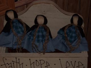 Primitive Amish Wood Clothespin Dolls/fillers/crafts photo