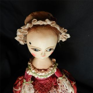 Queen Anne Style Wooden Doll By The Old Wooden Sisters photo