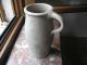 1800s Antique Saltglazed Farm Pitcher Creamer Jug Confit Pottery Crock Pot Old Primitives photo 6