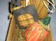 Punch Needle Primitive Wooden Box Basket Folk Art Vintage Antique Pillow Country Primitives photo 2
