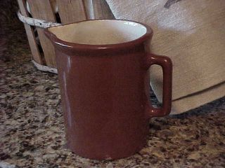 Early 1900s Redware Pottery Pitcher. photo