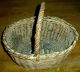 Antique Early - Mid 1800s Primitive Basket W/ Fantastic Patina - Unique Style Vafo Primitives photo 2
