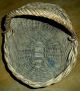 Antique Early - Mid 1800s Primitive Basket W/ Fantastic Patina - Unique Style Vafo Primitives photo 7