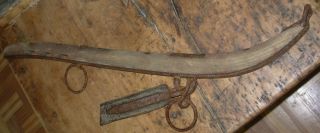 Antique Hame W/hardware Iron/wood Harness Tack Yoke Collar - Horse,  Oxen,  Ox,  Mule photo