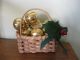 Handmade Basket With Christmas Bulbs Primitives photo 1