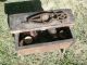Primitive Orignal Wood Shoe Shine Box W/ Cast Iron Shoe Support Primitives photo 3