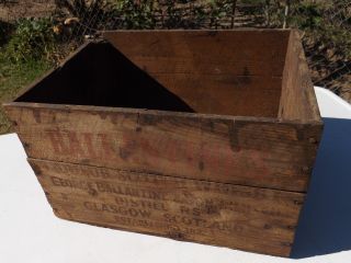 Ballantine ' S Scotch Whiskey Vintage Wood Wooden Bottle Crate photo
