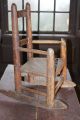 Child ' S 18th C Maine Slat Back Chair Red Paint Great Attic Surface Nr Primitives photo 2