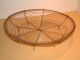 Vintage Old French Wire Wirework Pie Stand - Fruit / Bread / Basket Primitives photo 1