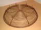 Vintage Old French Wire Wirework Pie Stand - Fruit / Bread / Basket Primitives photo 3