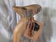 Ooak,  Aafa Primitive Folk Art Antique Hand Carved Wooden Vase,  Signed & Dated Primitives photo 1