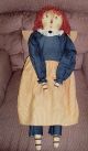 Handcrafted Raggedy Ann Primitive Doll Americana Prim Handmade Cloth Annie Primitives photo 1