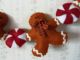 Primitive Penny Rug Garland Christmas Gingerbread & Peppermints Great Gift Primitives photo 2