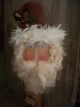 Primitive Santa Head Bobbin == Curled Hat Doll == 13 X 6in.  == Primitives photo 1
