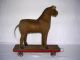 A Child ' S Pull Toy Horse,  Circa 1900 Primitives photo 4