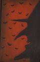 Primitive Hp Folk Art Witch Silhouette Happy Halloween Door Panel Primitives photo 1