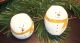 Primitive Snowman Snowball,  Ornies,  Bowl Filler,  Round Set Of Two (2) Mustard Primitives photo 5