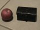 Antique 19th Century Tin Toleware Miniature Document Box Finish Primitives photo 1