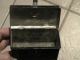 Antique 19th Century Tin Toleware Miniature Document Box Finish Primitives photo 3
