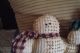 Three Cute Chenille Xmas Primitive Snowmen Snowman Primitives photo 1