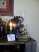 Antique Clear Glass Oil Lamp/ Brass Cap/ Banner Burner/ Northern Maine Farm Find Primitives photo 1
