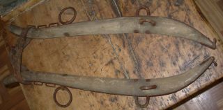 Antique Set Hame (s) W/hardware Iron/wood Hame Co Buffalo Ny Harness Yoke Collar photo